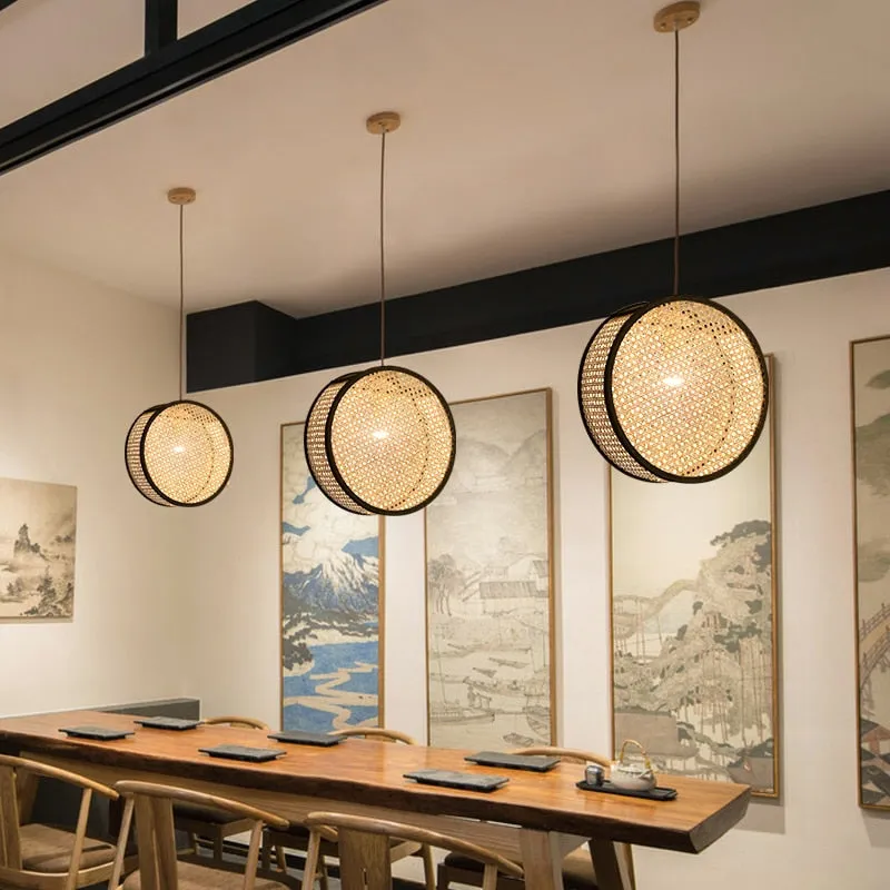 Bali Rattan Round LED Pendant Light - Image 2