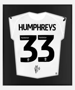 Framed Bashir Humphreys Signed Swansea City Shirt [Lite]