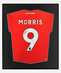 Framed Morris Signed Luton Town Shirt, Premier League [Lite]