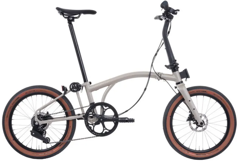 Brompton G Line 8-Speed Folding Bike - Traildust White