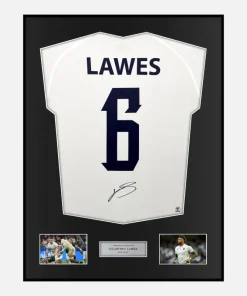 Framed Courtney Lawes Signed England Rugby Shirt 2023 World Cup [Classic]