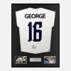 Framed Jamie George Signed England Rugby Shirt 2023 World Cup [Classic]