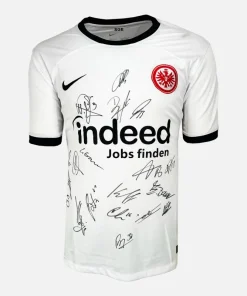 Squad Signed Eintracht Frankfurt Shirt 2023-24 Third away [19 Autographs]