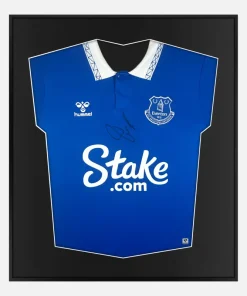 Framed Doucoure Signed Everton Shirt, Home [Lite]