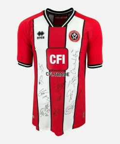 Squad Signed Sheffield United Shirt 2023-24 Home [13 Autographs]