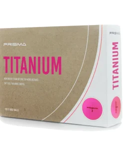 MASTERS PRISMA TITANIUM 12 PACK GOLF BALLS  PINK