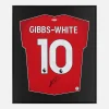 Framed Morgan Gibbs-White Signed Nottingham Forest Shirt [Lite]