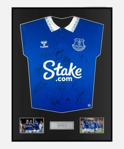 Framed Signed Everton Shirt 2023-24 Home [Classic]