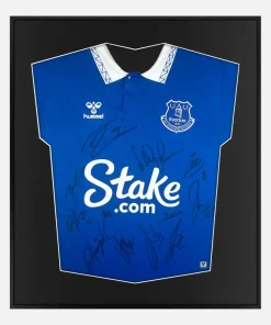 Framed Everton Signed Shirt, 2023-24 Squad Home [Lite]