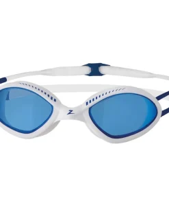 ZOGGS TIGER WHITE BLUE TINT BLUE GOGGLES SMALL FIT