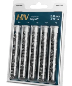 H&N Slug HP Heavy .217 (.22 5.51mm) Pellets Sampler Set by H&N