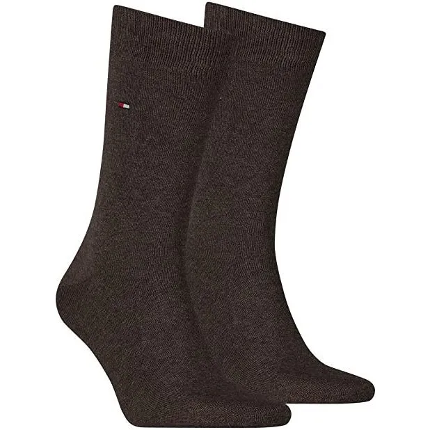 Tommy Hilfiger Mens Socks 2 Pack Oak