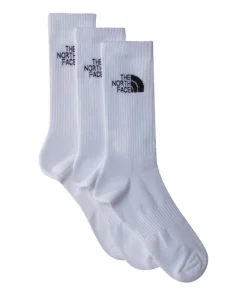 The North Face Unisex Socks 3 Pack Sport Cush Crew White