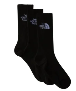 The North Face Unisex Socks 3 Pack Sport Cush Crew Black