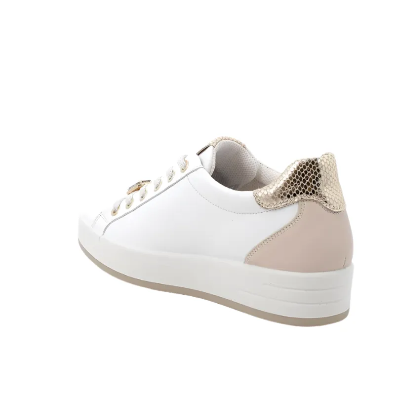 Igi & Co Womens Trainer 6668422 Bianco / Visone - Image 2