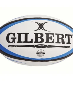 GILBERT OMEGA MATCH RUGBY BALL - BLUE/BLACK