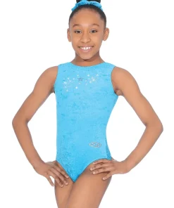 THE ZONE GYMNASTICS STELLAR LEOTARD - KINGFISHER