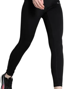 Puma Microfleece Womens Long Running Tights - Black