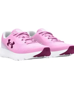 Under Armour Girls Trainer GGS Charged Rogue 4 Stellar Pink / White/ Purple Gemini