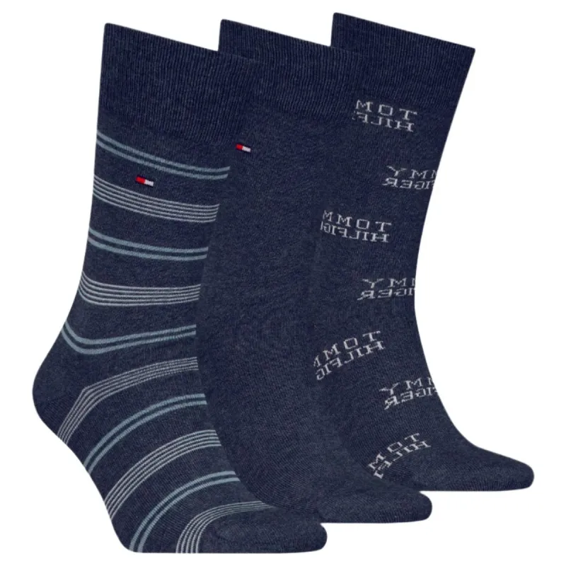 Tommy Hilfiger Mens 3 Pack Socks Set Jeans