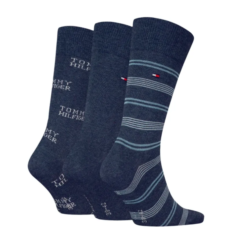 Tommy Hilfiger Mens 3 Pack Socks Set Jeans - Image 3