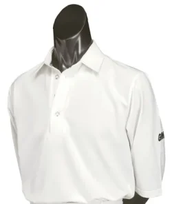 GUNN&MOORE MENS MAETRO SHORT SLEEVE CRICKET TOP - WHITE