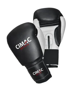 CIMAC PU BOXING GLOVES - BLACK 6oz