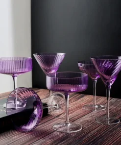 Violet Crystal Glasses
