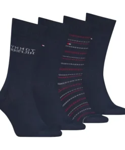 Tommy Hilfiger Mens 4 Pack Socks Set Navy