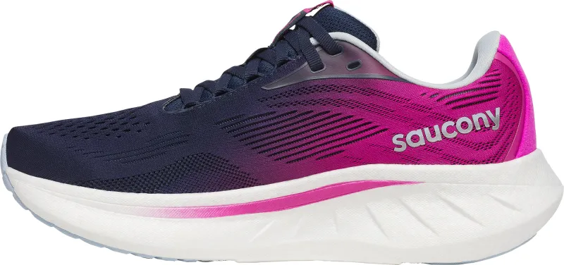 Saucony Ride 18 Womens Running Shoes - Blue - Image 3