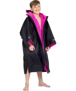 Dryrobe Advance Short Sleeve Junior Changing Robe - Pink