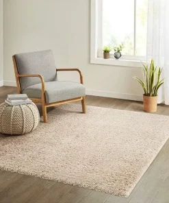 Camdyn Super Soft Polyester Shag Area Rug