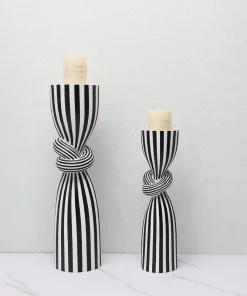 Optic Knot Stripe Candle Holder