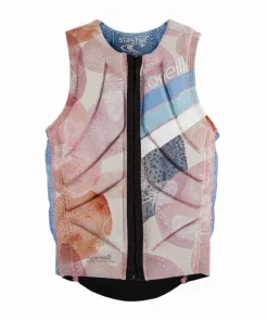 ONEILL WOMENS SLASHER COMP VEST - DESERT BLOOM/DRIFT BLUE