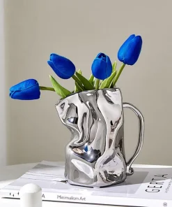 Paper Bag Whimsical Ceramic Vase