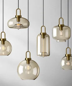 Cafe Sculpted Glass Pendant Light - Final Sale