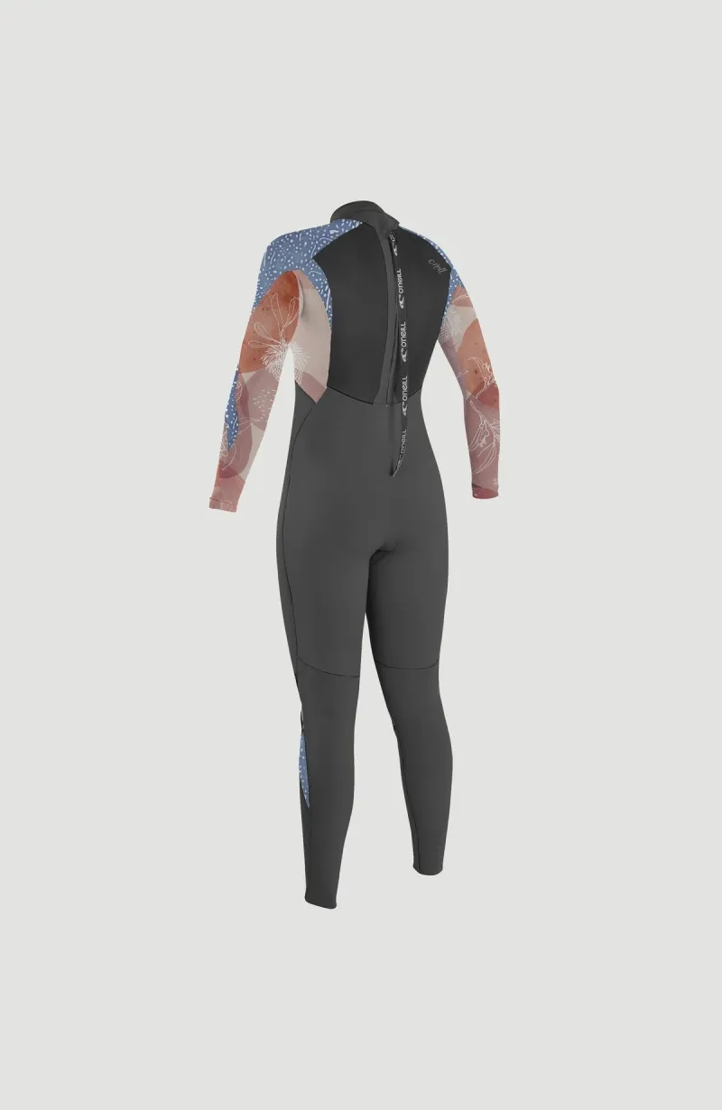 ONEILL WOMENS EPIC 5/4 BACK ZIP FULL WETSUIT - DESERT BLOOM - Image 2
