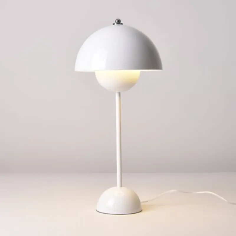 Flowerpot Lacquered Metal Table Lamp - Final Sale - Image 3