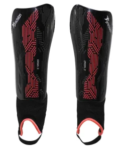 PRECISION ORIGIN.0 FOOTBALL SHIN&ANKLE GUARDS - BLACK/RED