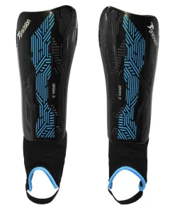 PRECISION ORIGIN.0 FOOTBALL SHIN&ANKLE GUARDS -BLACK/CYAN