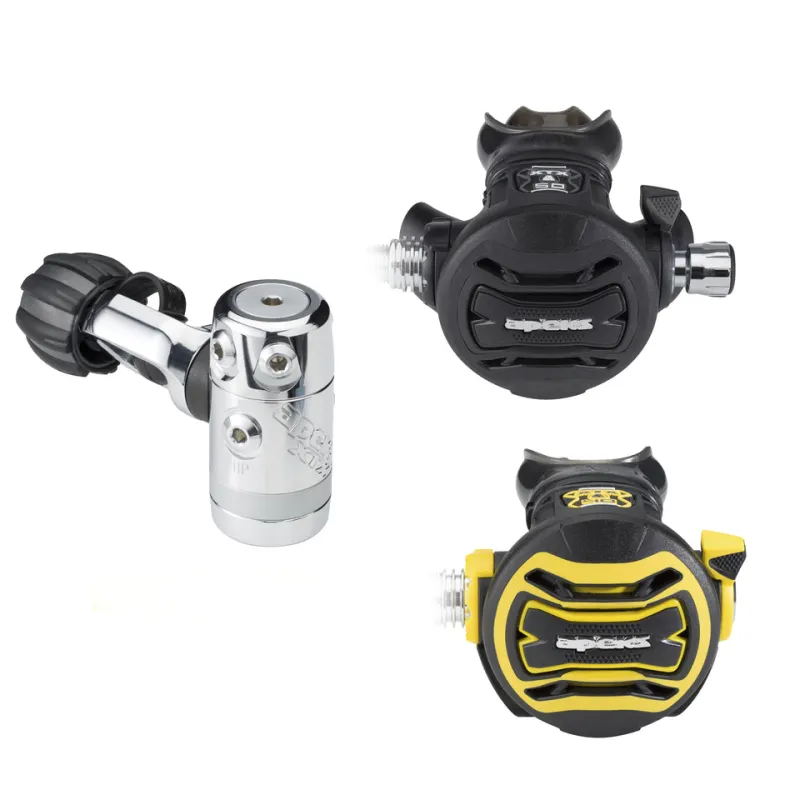 APEKS XTX50+40 STAGE3 DIN REGULATOR YELLOW/BLACK