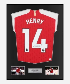 Framed Thierry Henry Signed Arsenal Shirt Home [Classic]