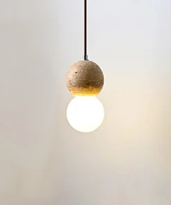 Ora Stone Globe LED Pendant Lamp