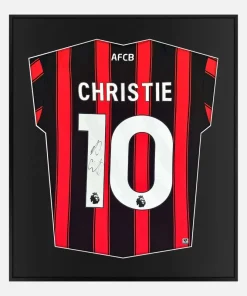 Framed Christie Signed AFC Bournemouth Shirt, Home [Lite]