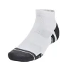 Under Armour Unisex Performance Tech 3-Pack Low Cut Socks White/White/Jet Grey