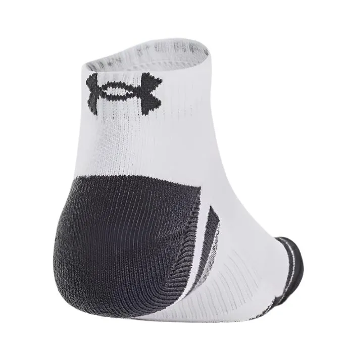 Under Armour Unisex Performance Tech 3-Pack Low Cut Socks White/White/Jet Grey - Image 2