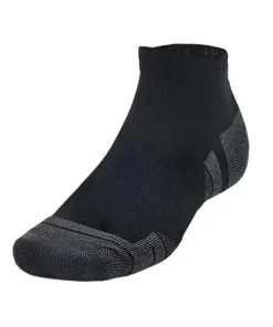 Under Armour Unisex Performance Tech 3-Pack Low Cut Socks Black/Black/Jet Grey