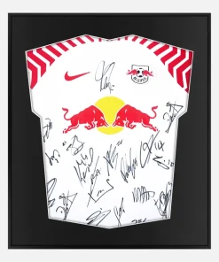 Framed RB Leipzig Signed Shirt, Squad Signed Home [Lite]
