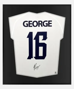 Framed Jamie George Signed England Shirt [Lite]