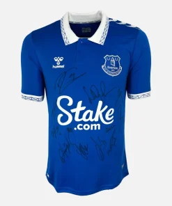 Squad Signed Everton Shirt 2023-24 Home [12 Autographs]